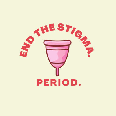 End period stigma - menstrual cup big logo &  Thumbnail
