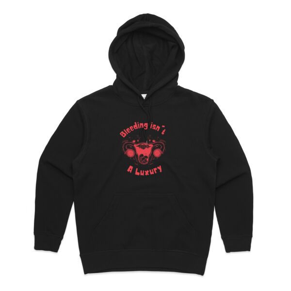 Bleeding isn't A luxury - big logo  - Womens Premium Hood Thumbnail
