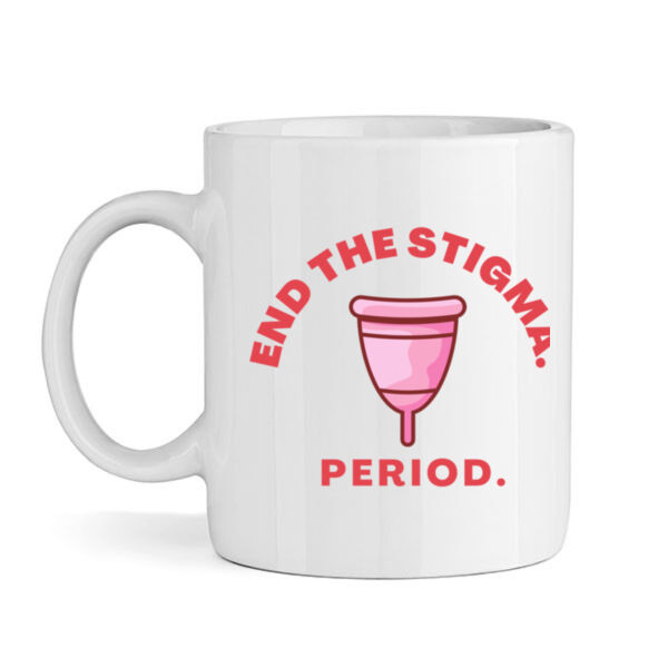 End period stigma - menstrual cup mug - Mug Thumbnail