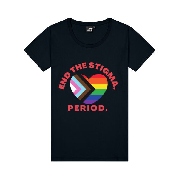 End period stigma - all genders  - Womens Silhouette Tee Thumbnail