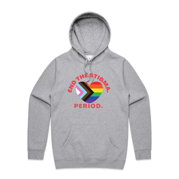 End period stigma - all genders  - Mens Stencil Hoodie Thumbnail