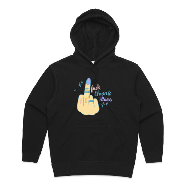 Mens Ringer Tee F Chronic Illness - Womens Premium Hood Thumbnail