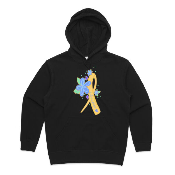 Yellow Ribbon Womens Wafer T shirt - Womens Premium Hood Thumbnail