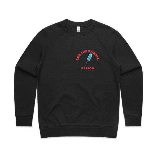 End period stigma - tampon small logo - Womens Supply Crew Thumbnail