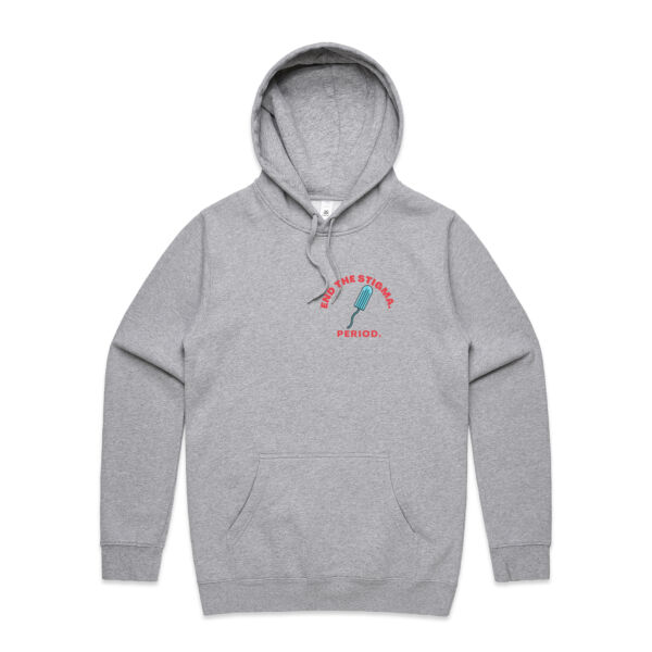 End period stigma - tampon small logo - Mens Stencil Hoodie Thumbnail